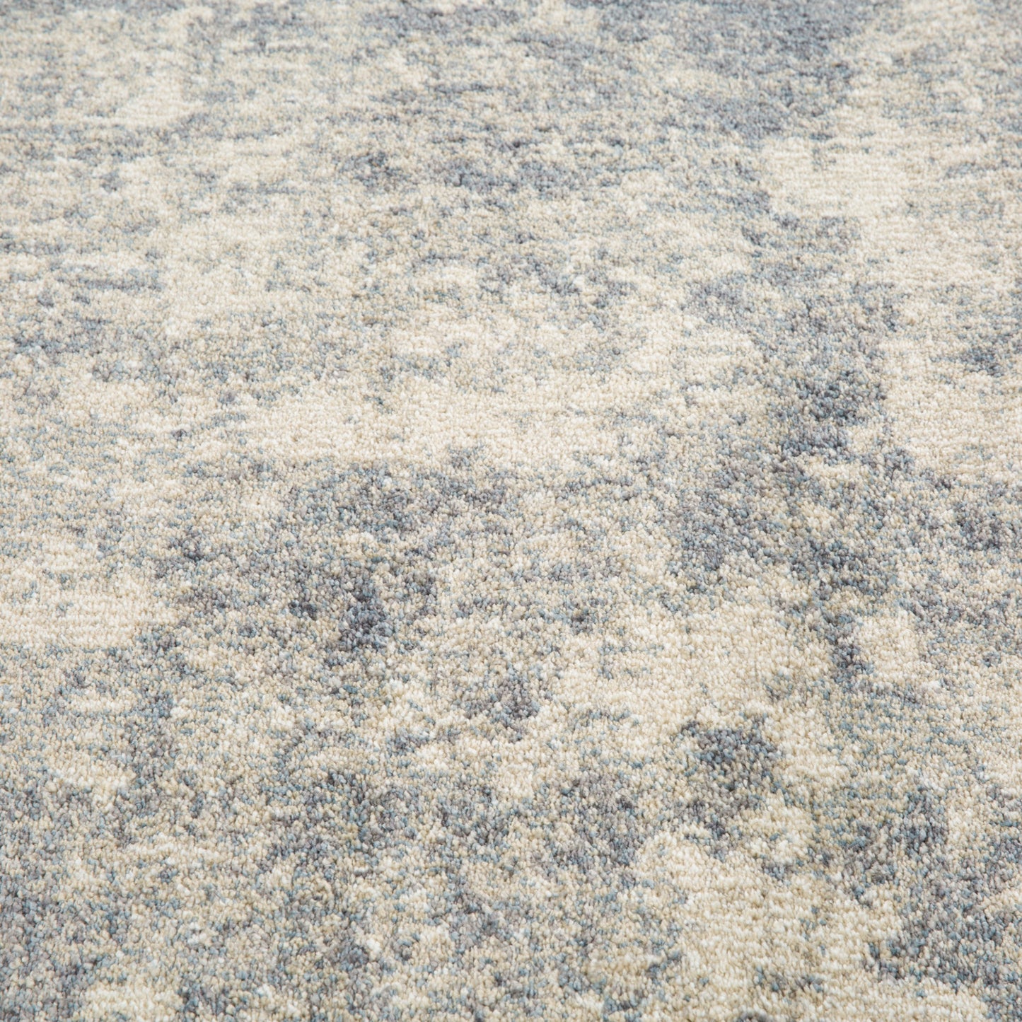 5' x 7' Light Gray Abstract Power Loom Area Rug
