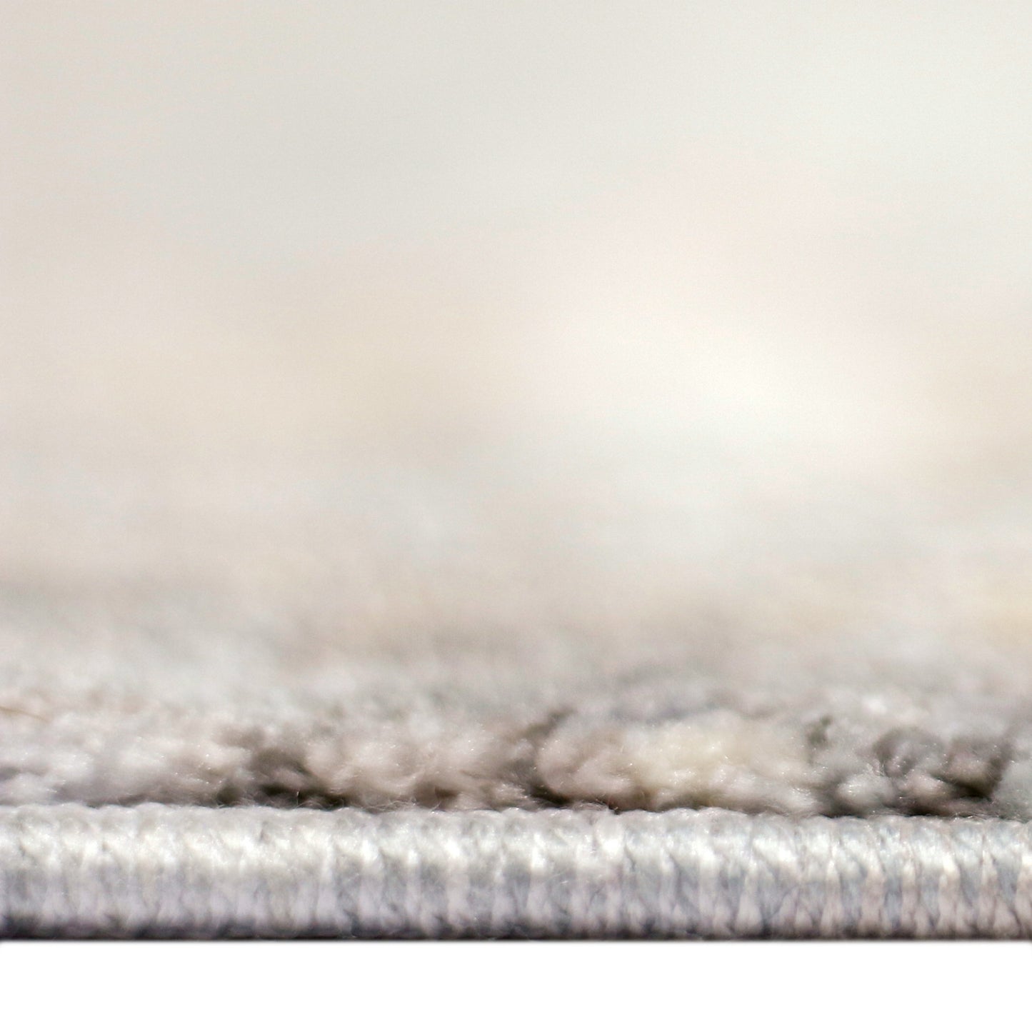 8' Gray and Brown Oriental Power Loom Runner Rug