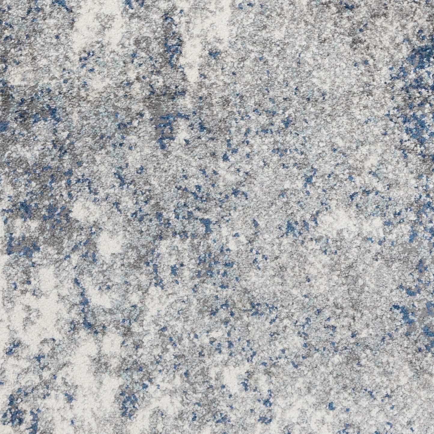 5' x 8' Blue and Gray Abstract Power Loom Area Rug