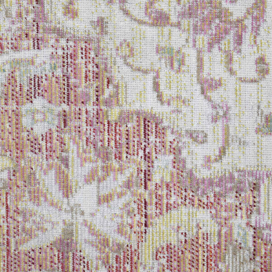 4' x 6' Coral Medallion Power Loom Area Rug