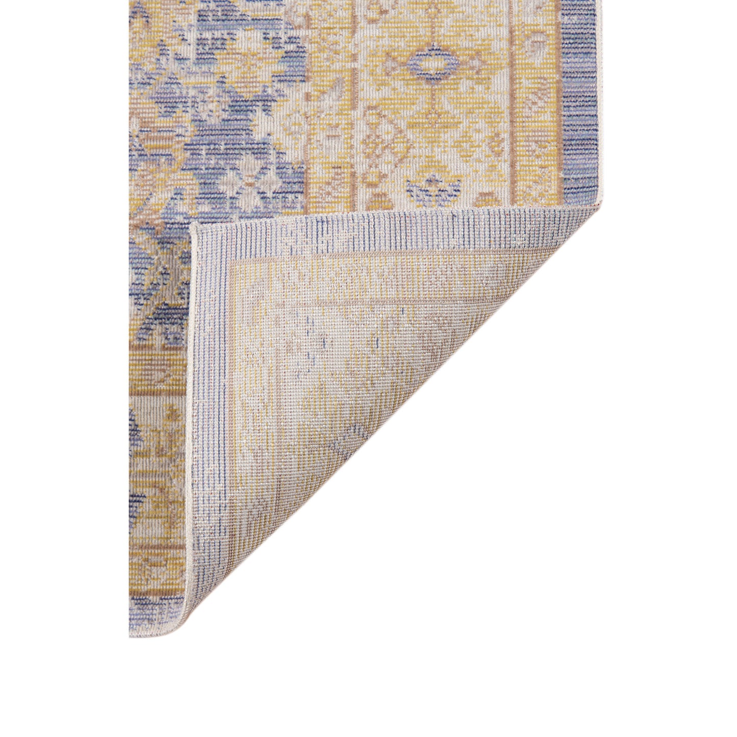 5' x 7' Lavender Blue Floral Power Loom Area Rug