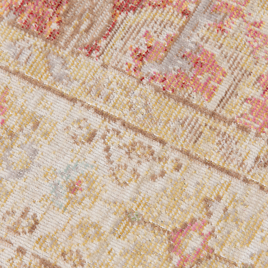 5' x 7' Salmon Floral Power Loom Area Rug