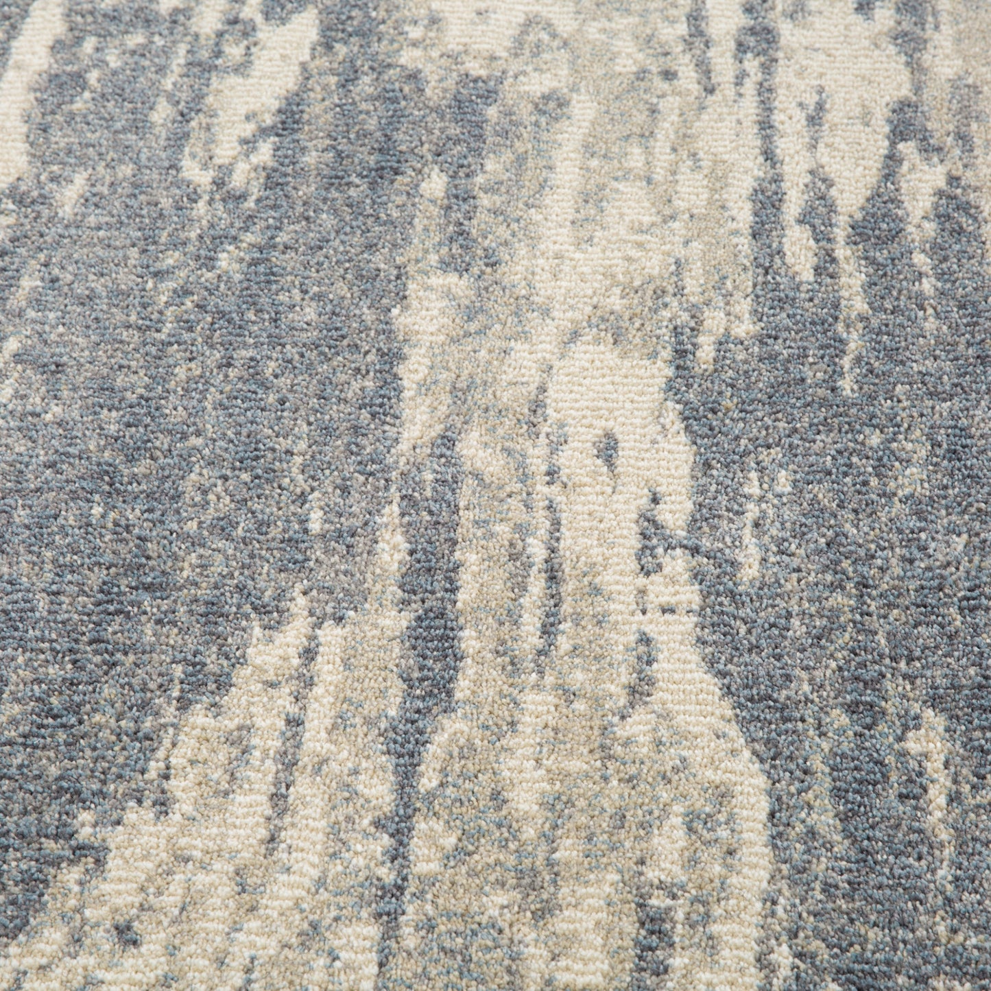 9' x 12' Gray Abstract Power Loom Area Rug