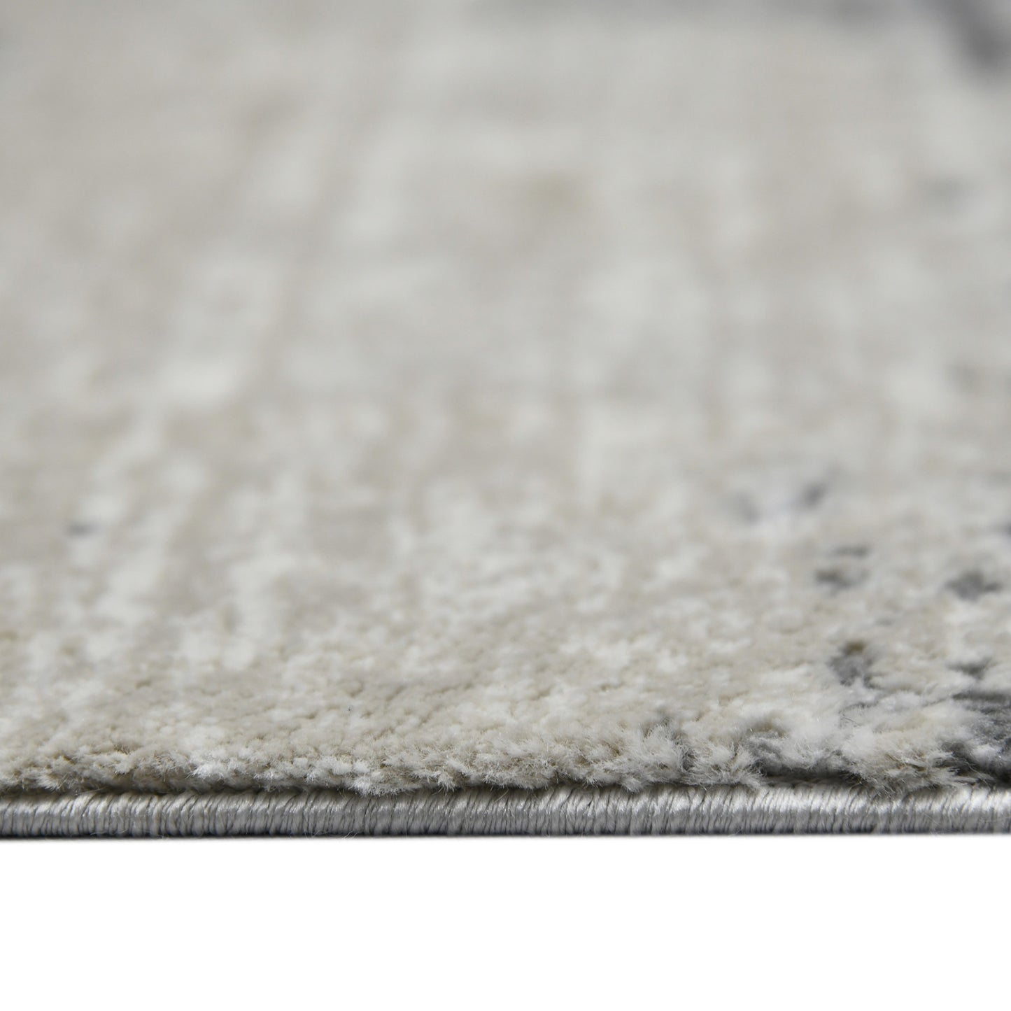 5' x 8' Blue and Gray Abstract Power Loom Area Rug