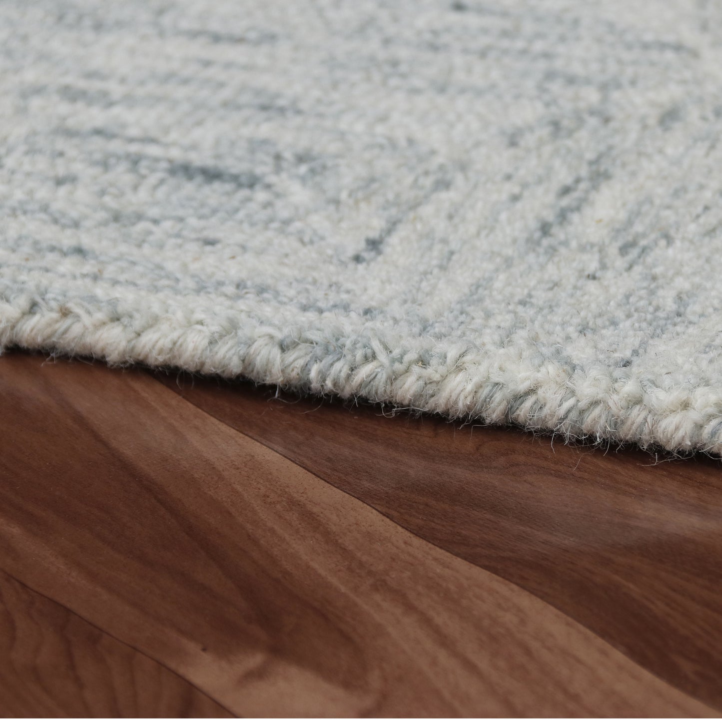 8' x 10' Silver Wool Geometric Hand Tufted Area Rug