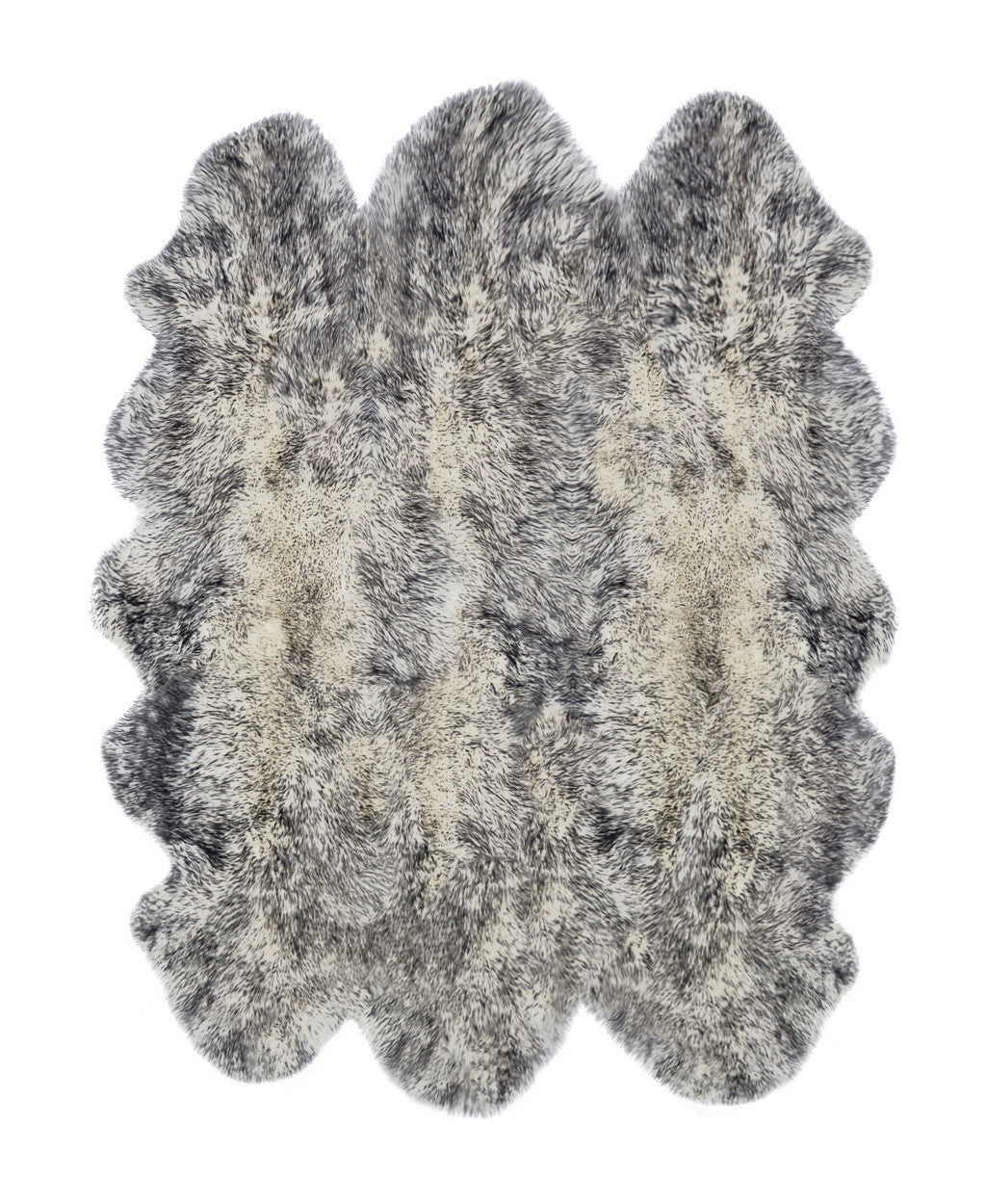 5' x 6' Gray Sheepskin Handmade Area Rug