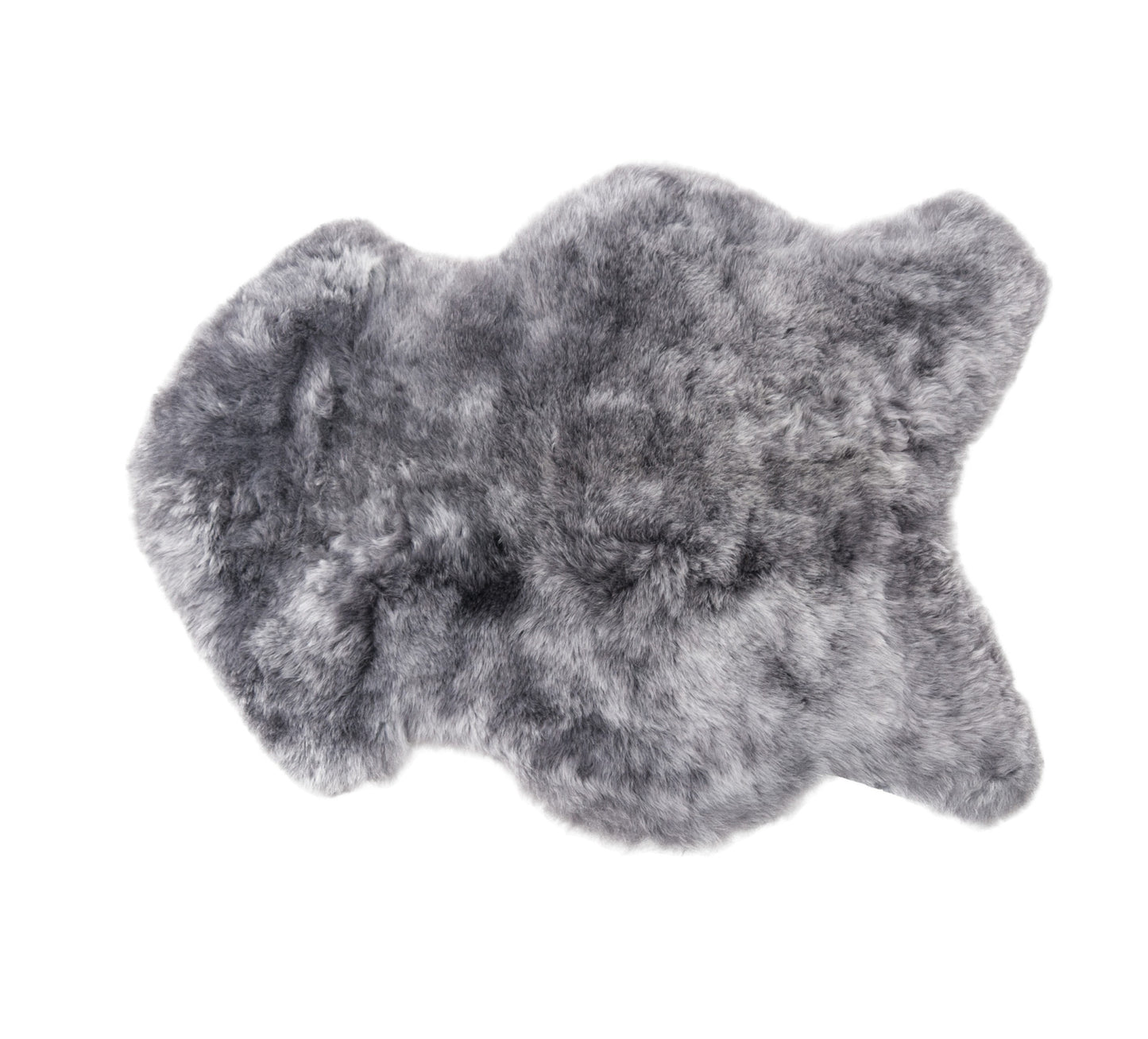 2' x 3' Gray Sheepskin Handmade Non Skid Area Rug