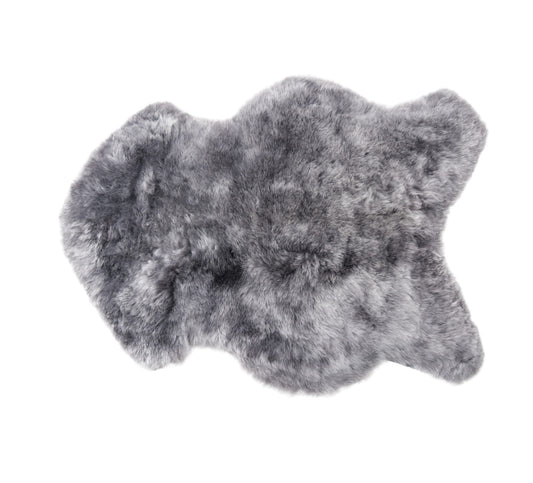 2' x 3' Gray Sheepskin Handmade Non Skid Area Rug