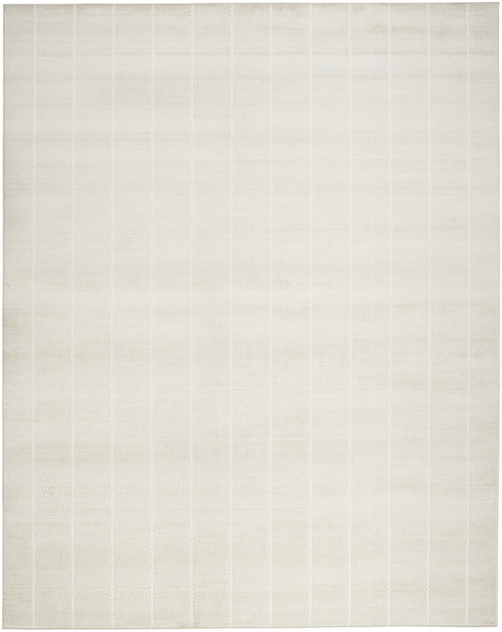 8' x 10' Cream Geometric Area Rug