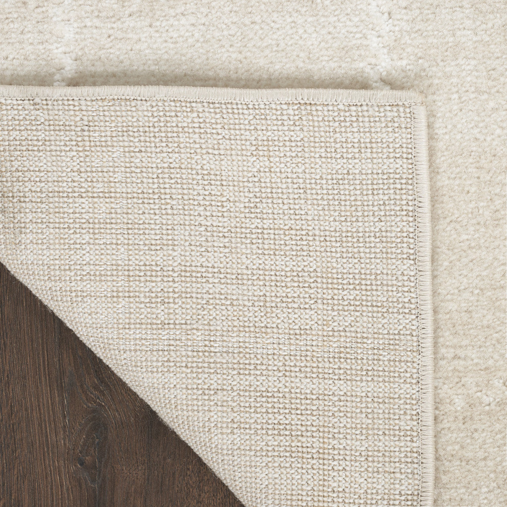 4' x 6' Cream Geometric Area Rug
