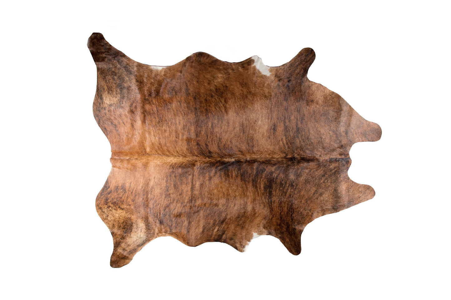 5' x 7' Brown Cowhide Hand Knotted Area Rug