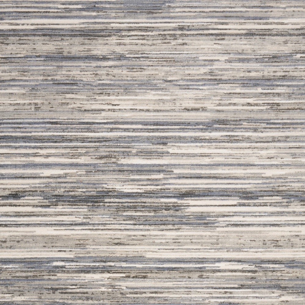 5' x 7' Cream Abstract Distressed Area Rug