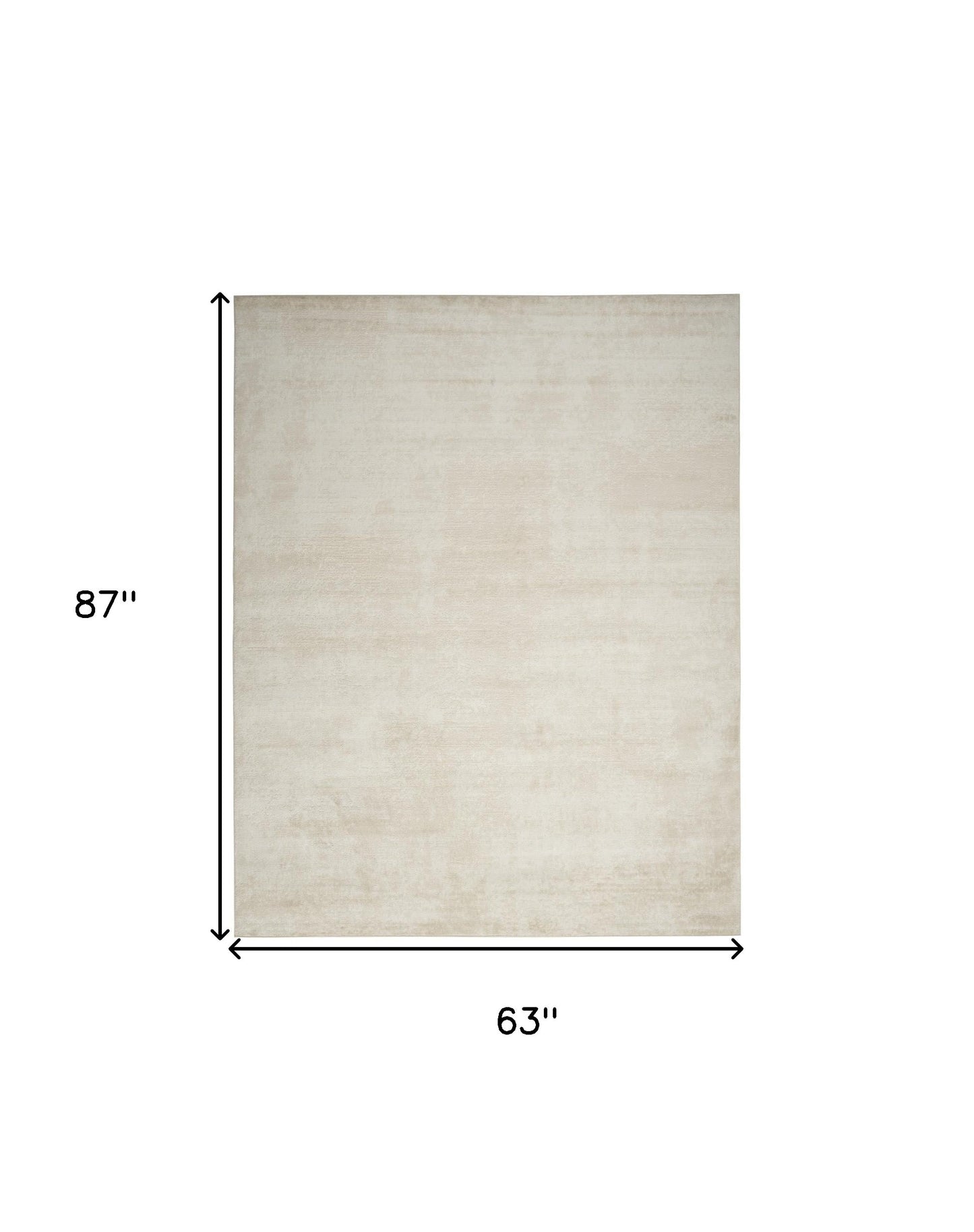 5' x 7' Cream Abstract Area Rug