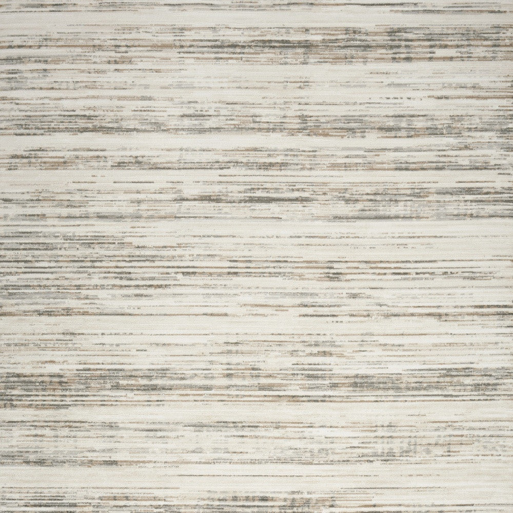 5' x 7' Cream Abstract Distressed Area Rug