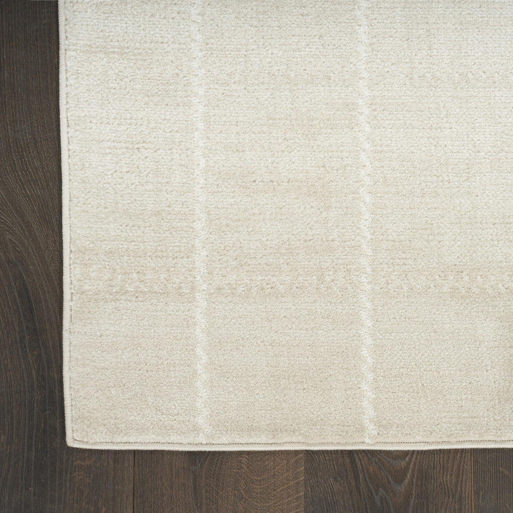 5' x 7' Cream Geometric Area Rug