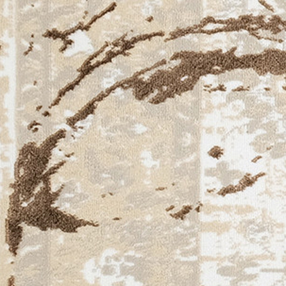 3' X 5' Bronze Abstract Area Rug