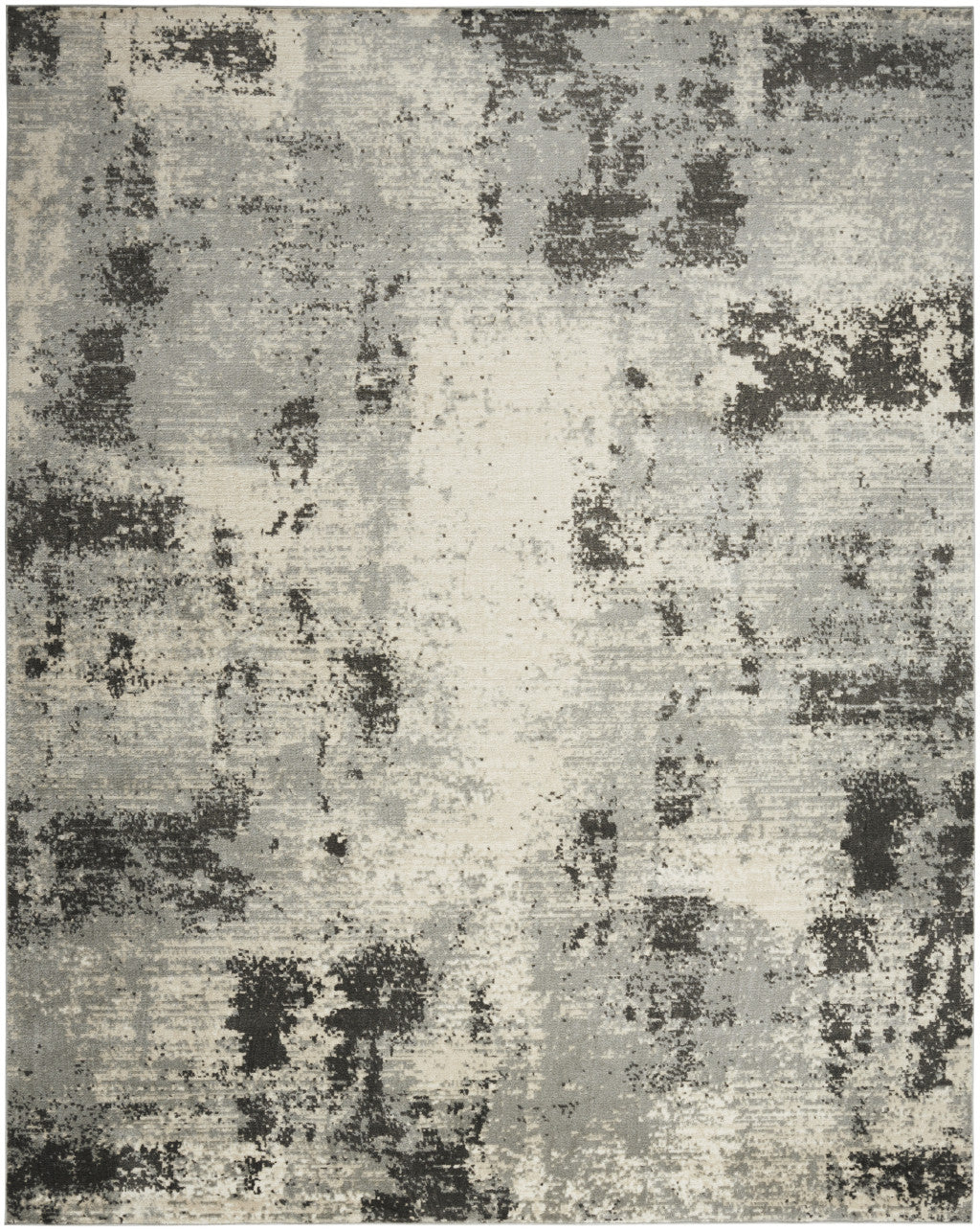 5' x 7' Cream Abstract Area Rug