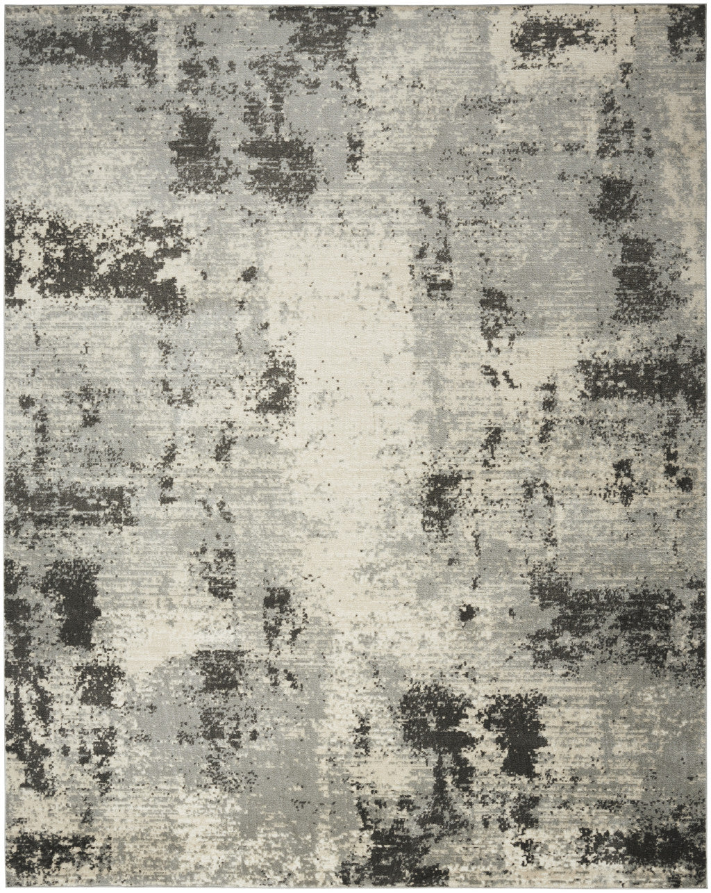 5' x 7' Cream Abstract Area Rug