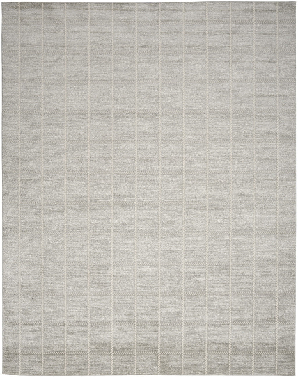 8' x 10' Gray Geometric Area Rug