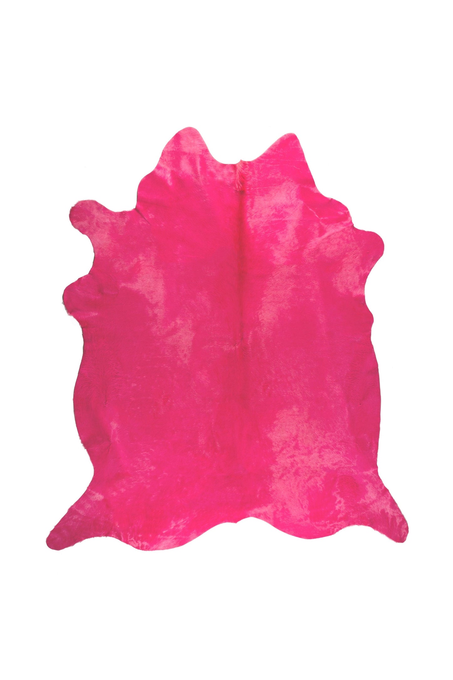 6' x 7' Pink Cowhide Hand Knotted Area Rug