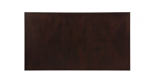 60" Espresso Solid Wood Double Pedestal Base Dining Table