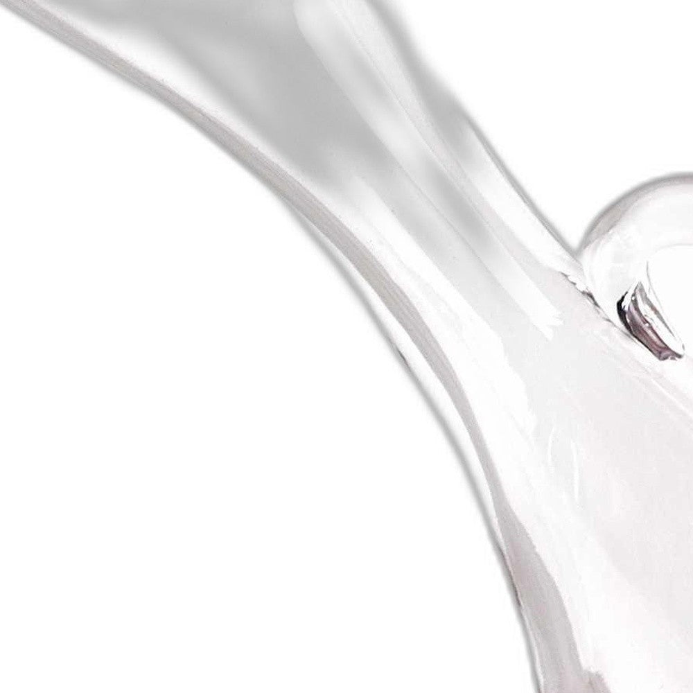 Mouth Blown Glass Wine Carafe 32 Oz