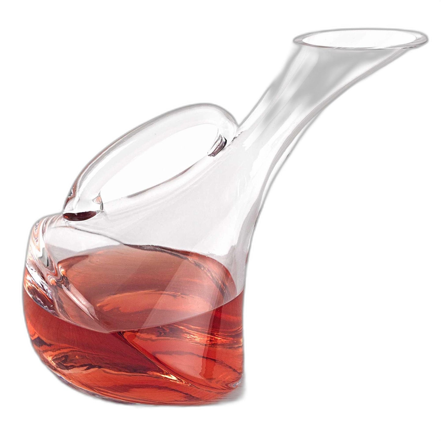 Mouth Blown Glass Wine Carafe 32 Oz