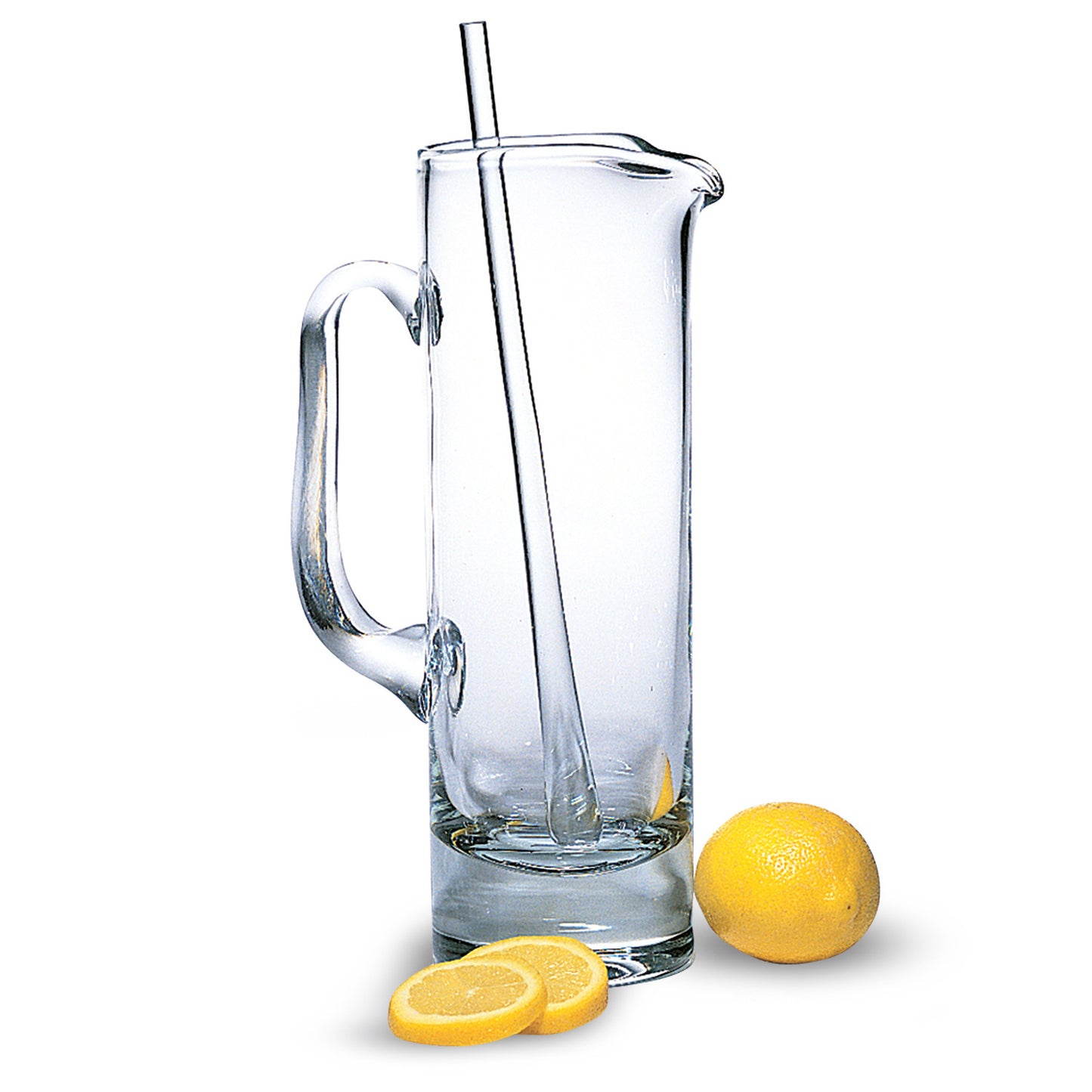 Mouth Blown European Crystal Martini Pitcher And Stirrer 54 Oz