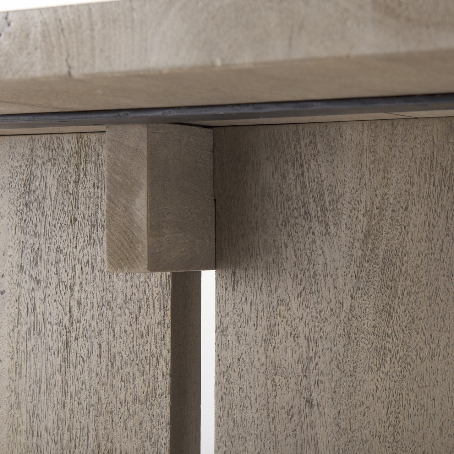 Light Brown Modern Rustic Wooden Dining Table