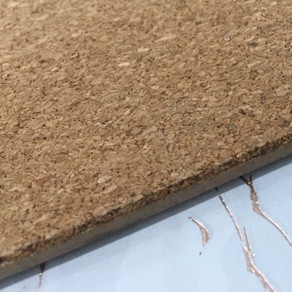 Set of Two Gold Swirl Cork Round Indoor Outdoor Placemats