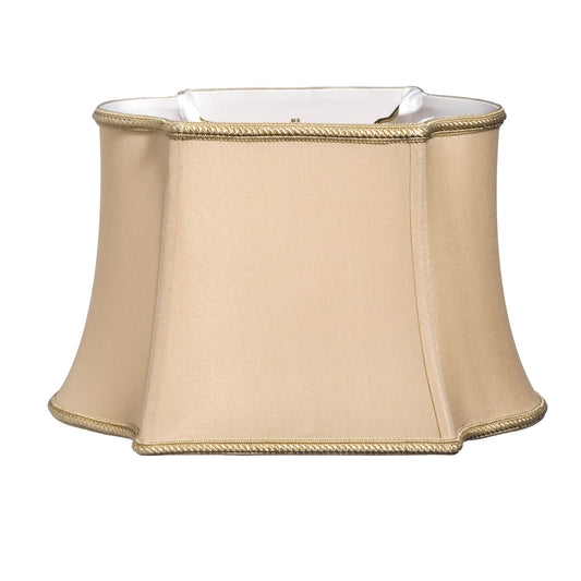 12" Vintage Gold Premium Oblong Shantung Lampshade