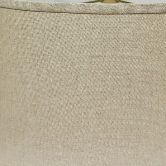 18" Dark Wheat Throwback Oval Linen Lampshade