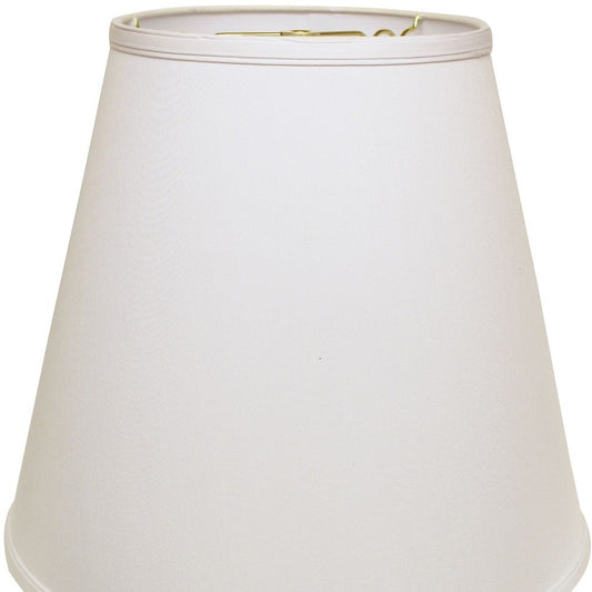 18" White Deep Empire No Slub Lampshade