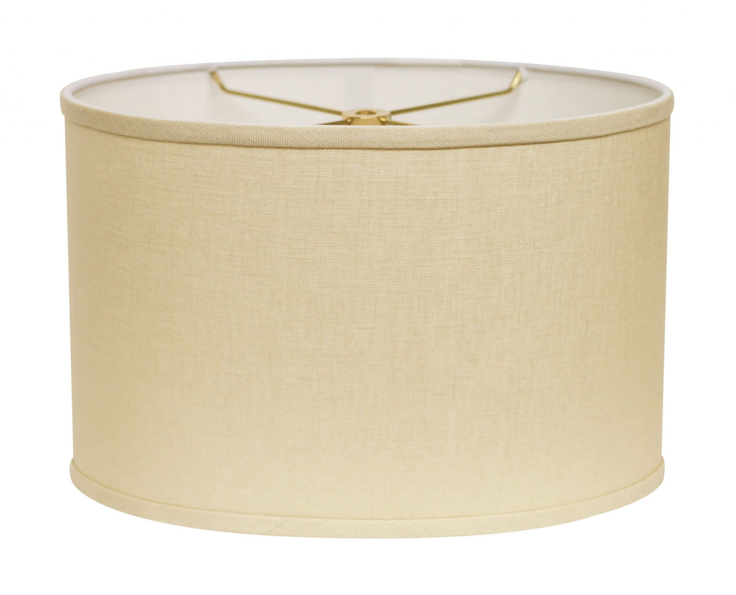 18" Parchment Biege Throwback Oval Linen Lampshade