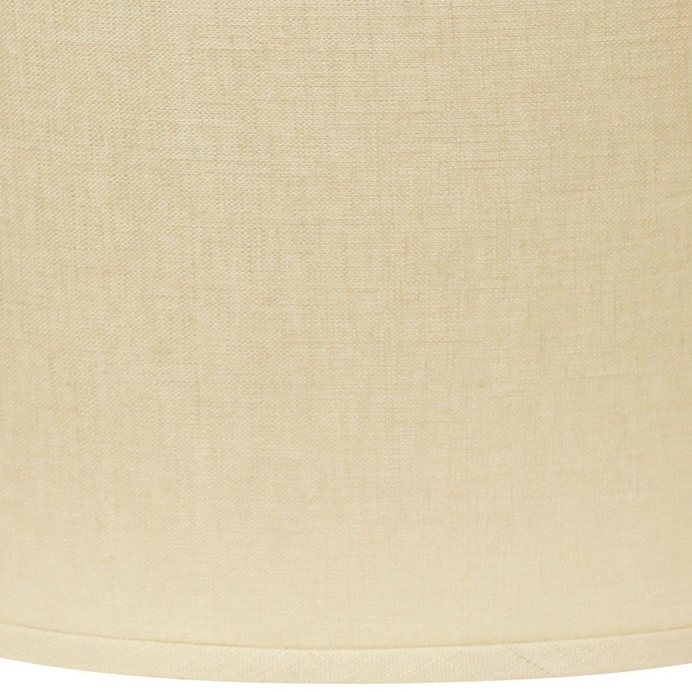 18" Parchment Biege Throwback Oval Linen Lampshade