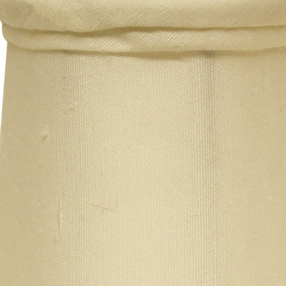 4" Ivory Set of 6 Slanted Chandelier Tissue Shantung Lampshades
