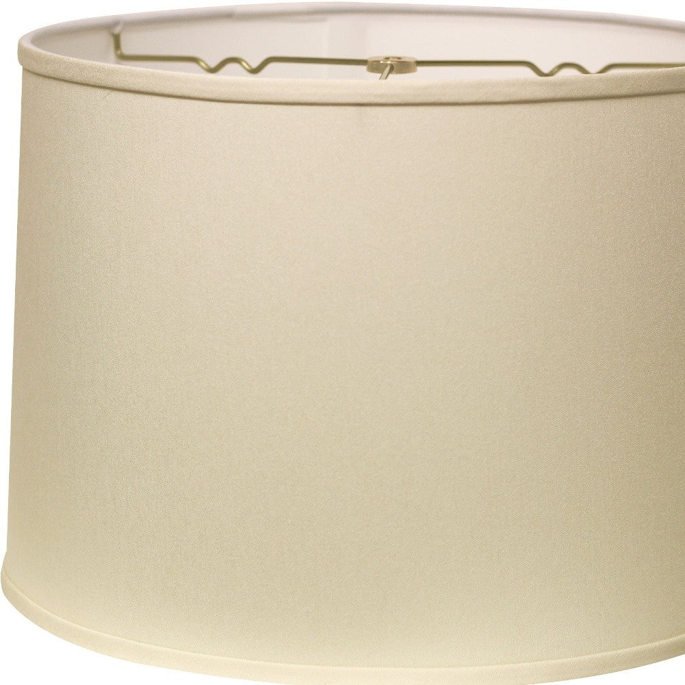 14" Ivory Throwback Drum No Slub Lampshade