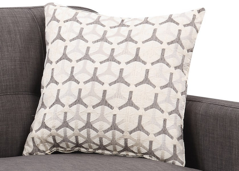 61" Charcoal And Black Loveseat