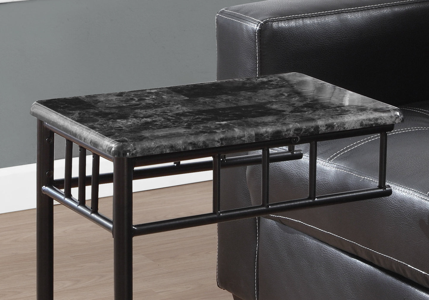 18" X 12" X 24" Grey Grey Mdf Metal Accent Table