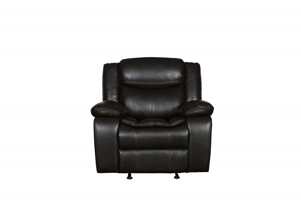 42" Brown Reclining Chair