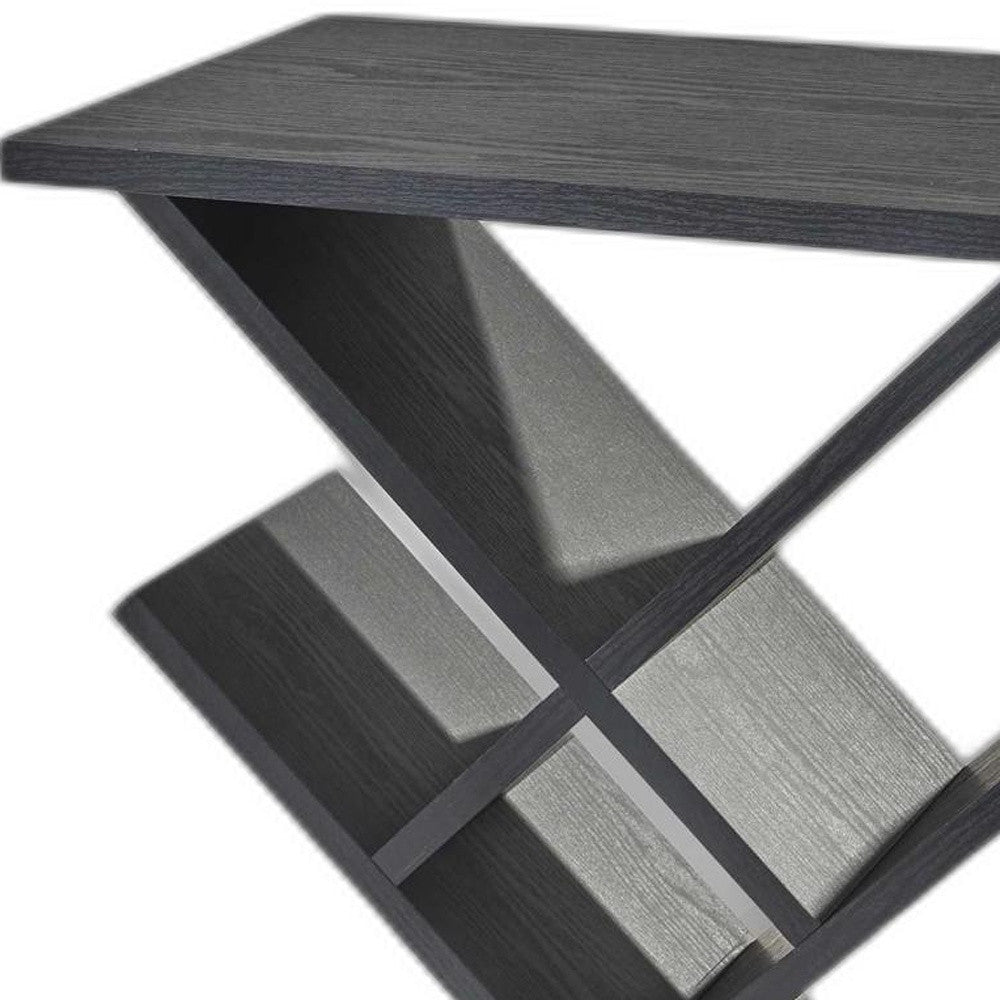19" X 12" X 21.5" Black Accent Table