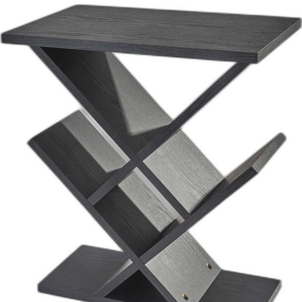 19" X 12" X 21.5" Black Accent Table