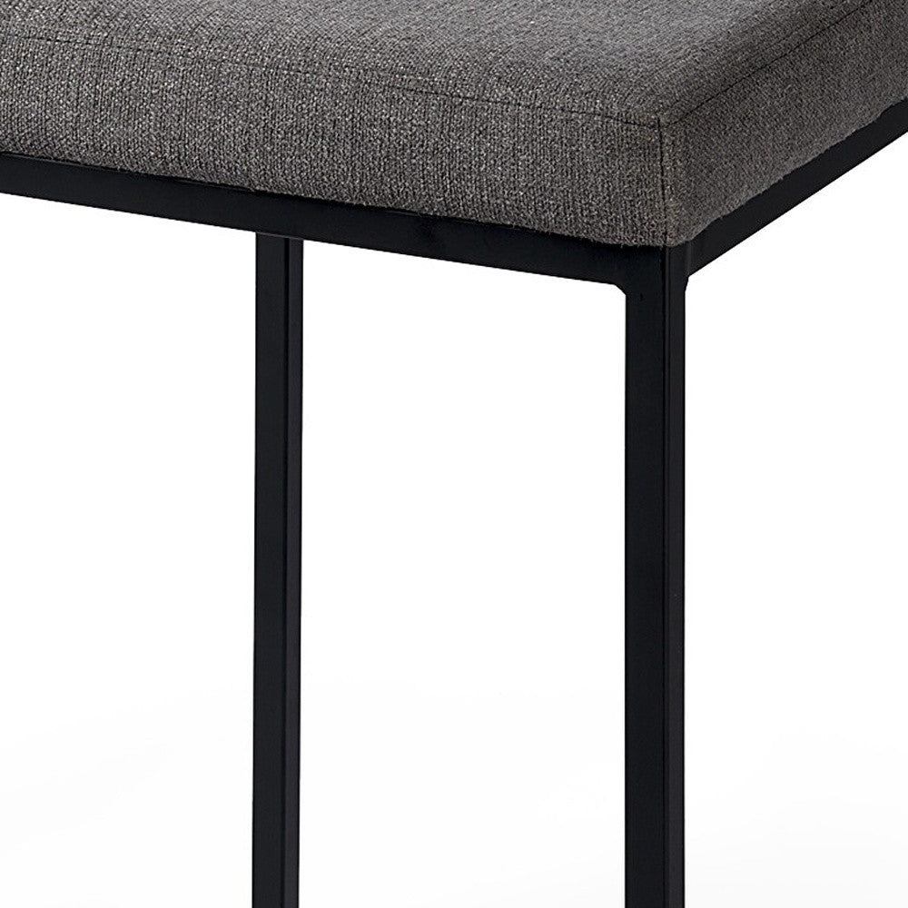 26" Brown Steel Backless Bar Chair