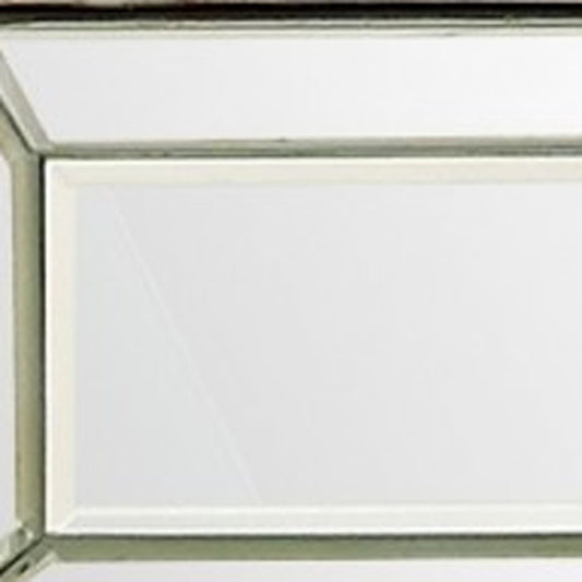 Antiqued Silver Finish Console Table