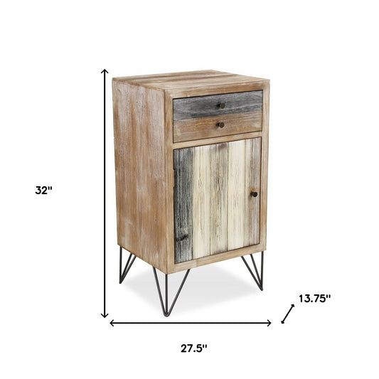 Modern Urban Rustic End or Side Table
