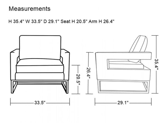 Stylish Grey Velvet And Gold Steel Chair
