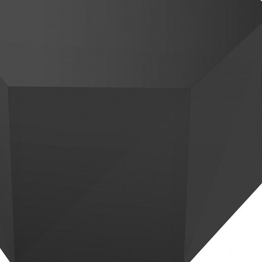 9" Grey Hexagon End Table