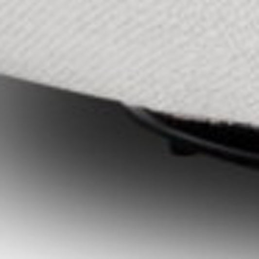 47" Off White 100% Polyester And Black Solid Color Swivel Barrel Chair