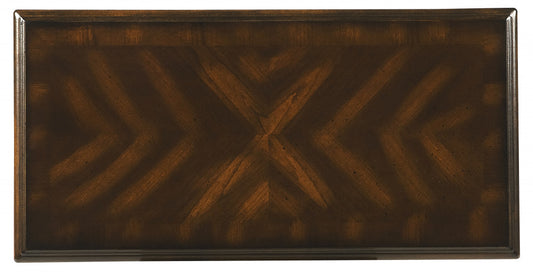 24" Cherry Manufactured Wood Rectangular End Table With Shelf