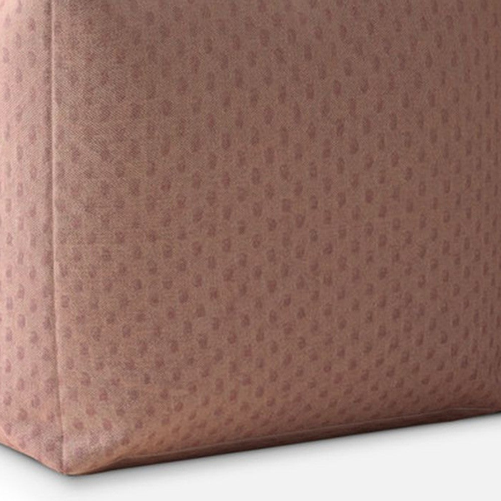 17" Pink Polyester Pouf Ottoman